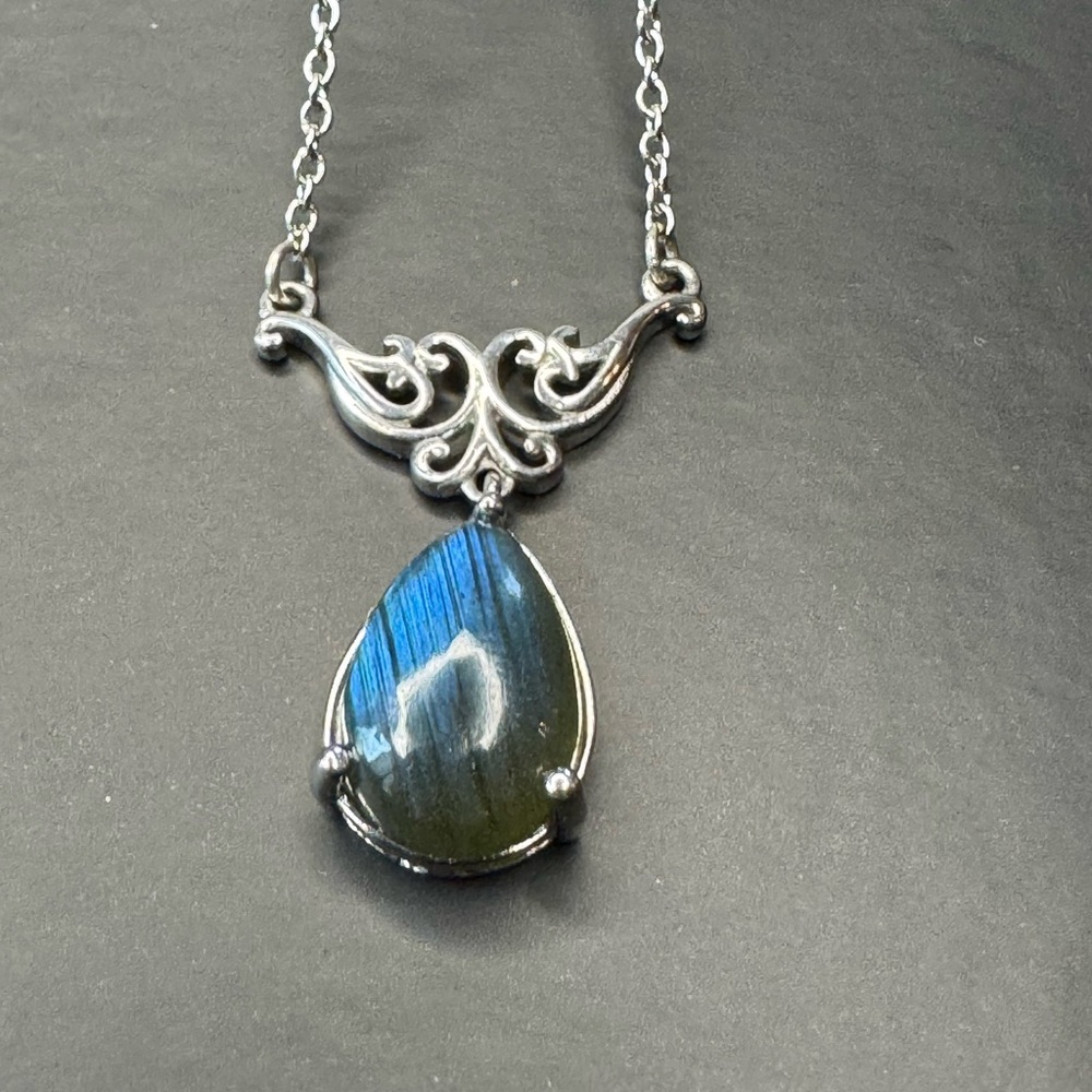 Karis Malagasy Labradorite Pear Shape Necklace